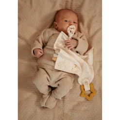 LD knuffeldoekje met bijtring newborn naturals
