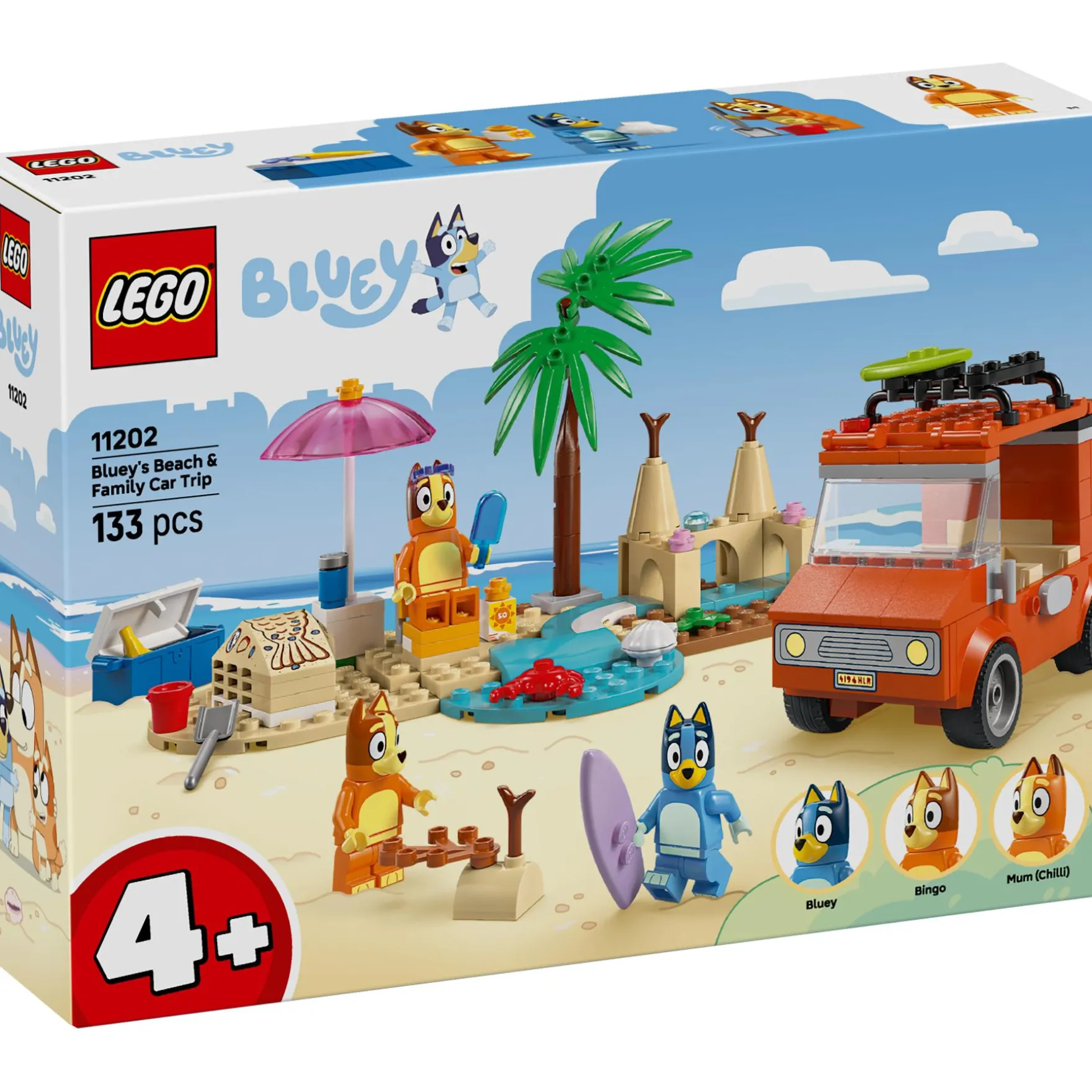 LEGO 11202 Bluey Autorit Naar Het Strand
