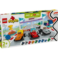LEGO 10445 DUPLO F1 team racewagens en coureurs