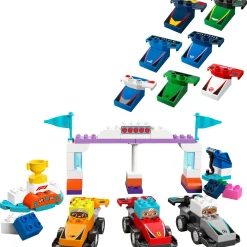 LEGO 10445 DUPLO F1 team racewagens en coureurs