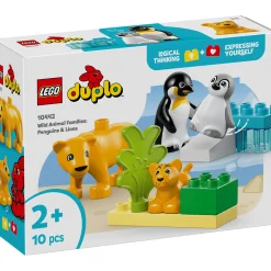 LEGO 10442 DUPLO Families van wilde dieren:  pinguïns en leeuwen