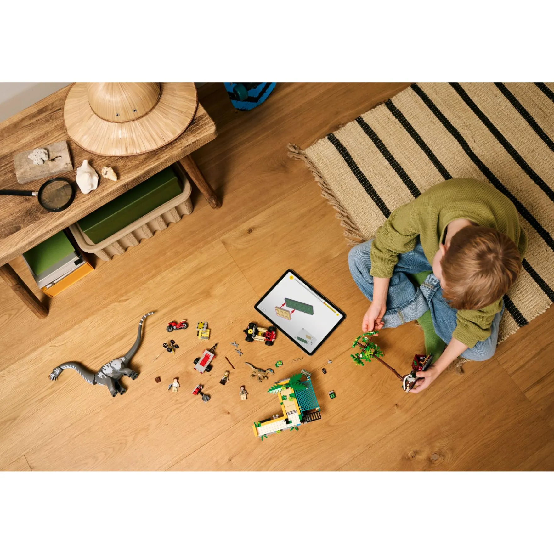 LEGO 76973 Jurassic World Raptor en Titanosaurus opsporingsmissie