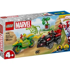 LEGO 11198 Spidey Spin en Electro achtervolging  met dinosaurusvoertuigen