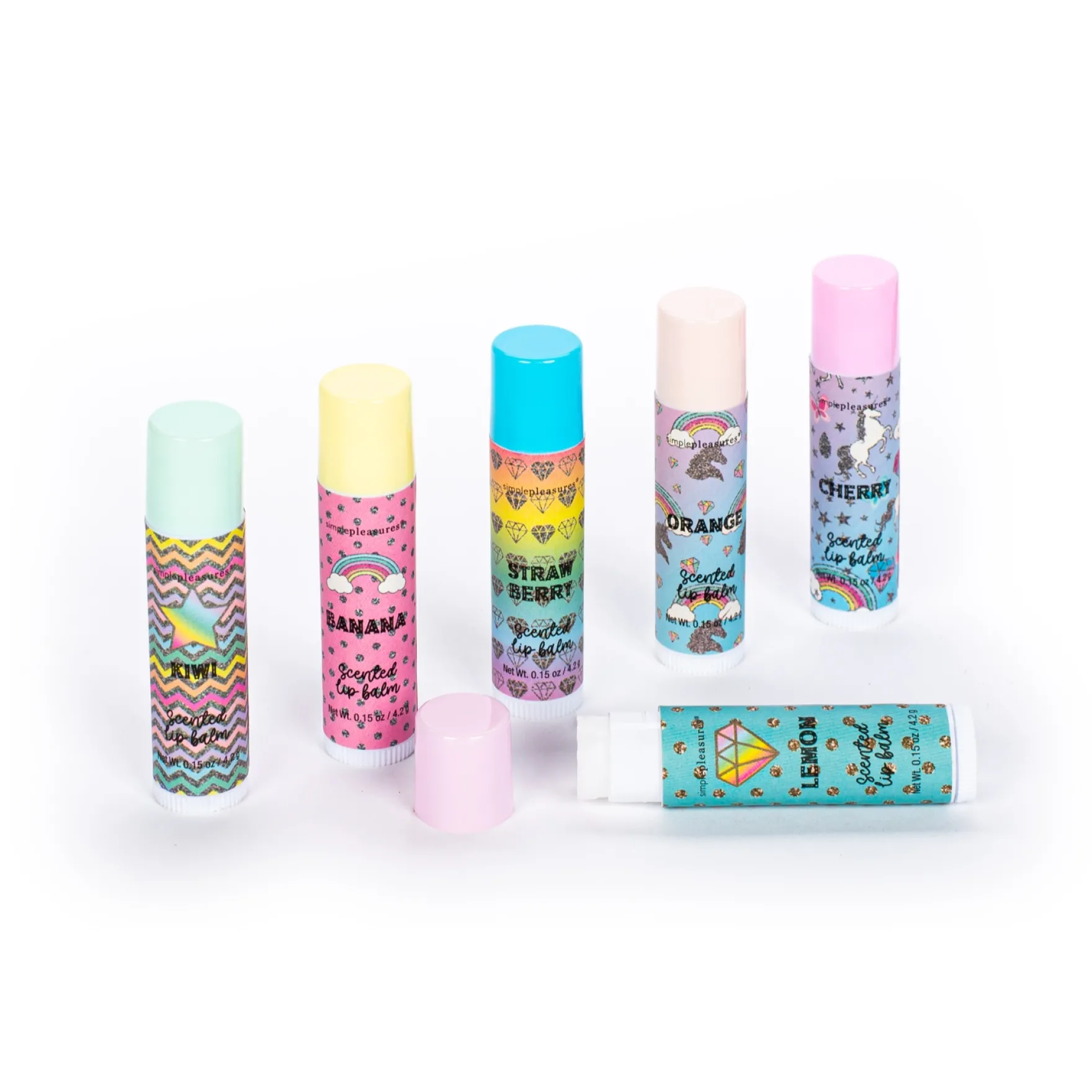 Lipbalm 6 Stuks Rainbow