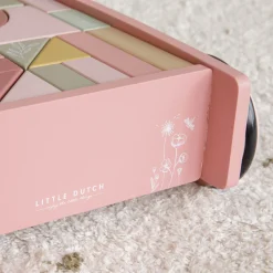 Little Dutch Blokkenkar Roze