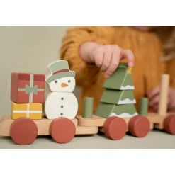 Little Dutch Blokkentrein Kerst Fsc