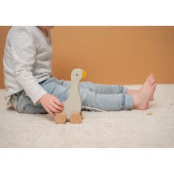 Little Dutch Hout Trekfiguur Gans