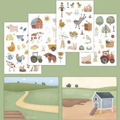 Little Dutch raamstickers boerderij