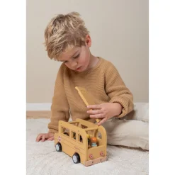 Little Dutch Schoolbus Met Poppetjes