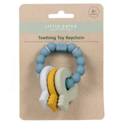 Little Dutch Siliconen Bijtspeeltje Sleutelbos  Blauw