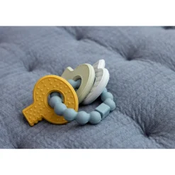 Little Dutch Siliconen Bijtspeeltje Sleutelbos  Blauw