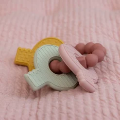 Little Dutch Siliconen Bijtspeeltje Sleutelbos  Roze