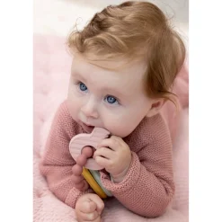 Little Dutch Siliconen Bijtspeeltje Sleutelbos  Roze