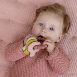 Little Dutch Siliconen Bijtspeeltje Sleutelbos  Roze