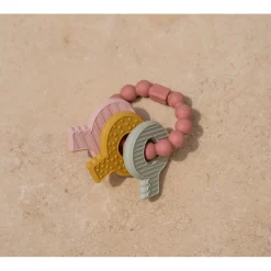 Little Dutch Siliconen Bijtspeeltje Sleutelbos  Roze