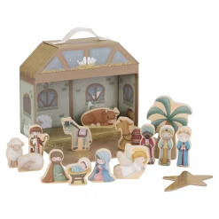 Little Dutch speelkoffer kerststal fsc