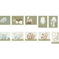 Little Dutch vingerverf set Forest Friends groen 14 delig