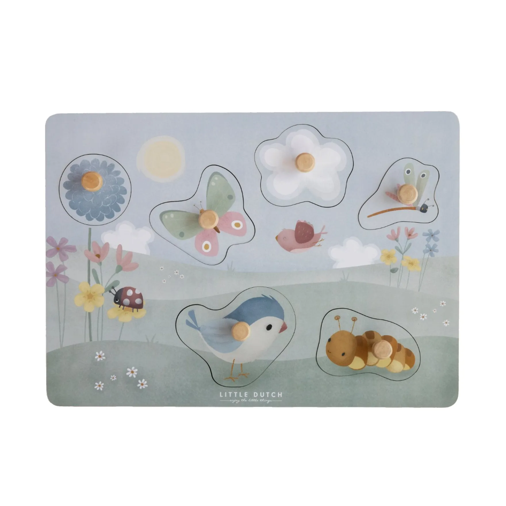 Little Dutch Voelpuzzel Flowers & Butterflies