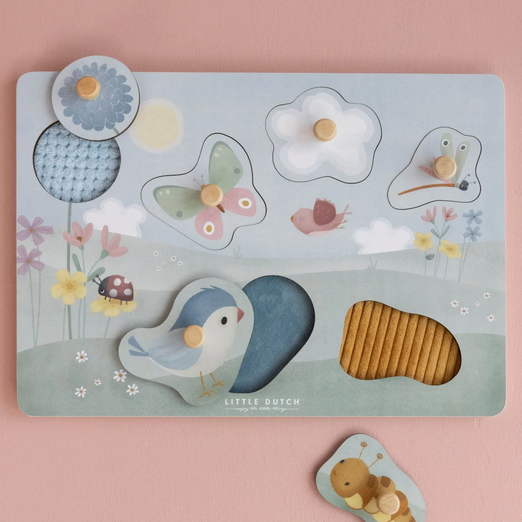 Little Dutch Voelpuzzel Flowers & Butterflies