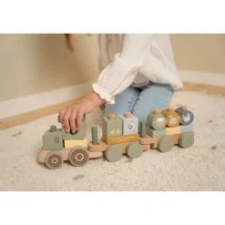 Little Farm Blokkentrein Tractor