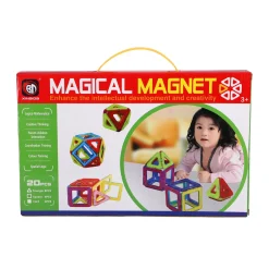 Magnetische tegels diverse vormen 20 delig 6,5 Cm