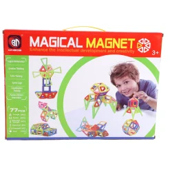 Magnetische tegels diverse vormen 77 delig 5,5 Cm