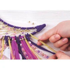 Make it real maanvormige dromenvanger met lichtjes maken