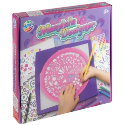 Mandala designer 25x25 cm  6 kleurpotoden, 10  sheets en 50 stenen