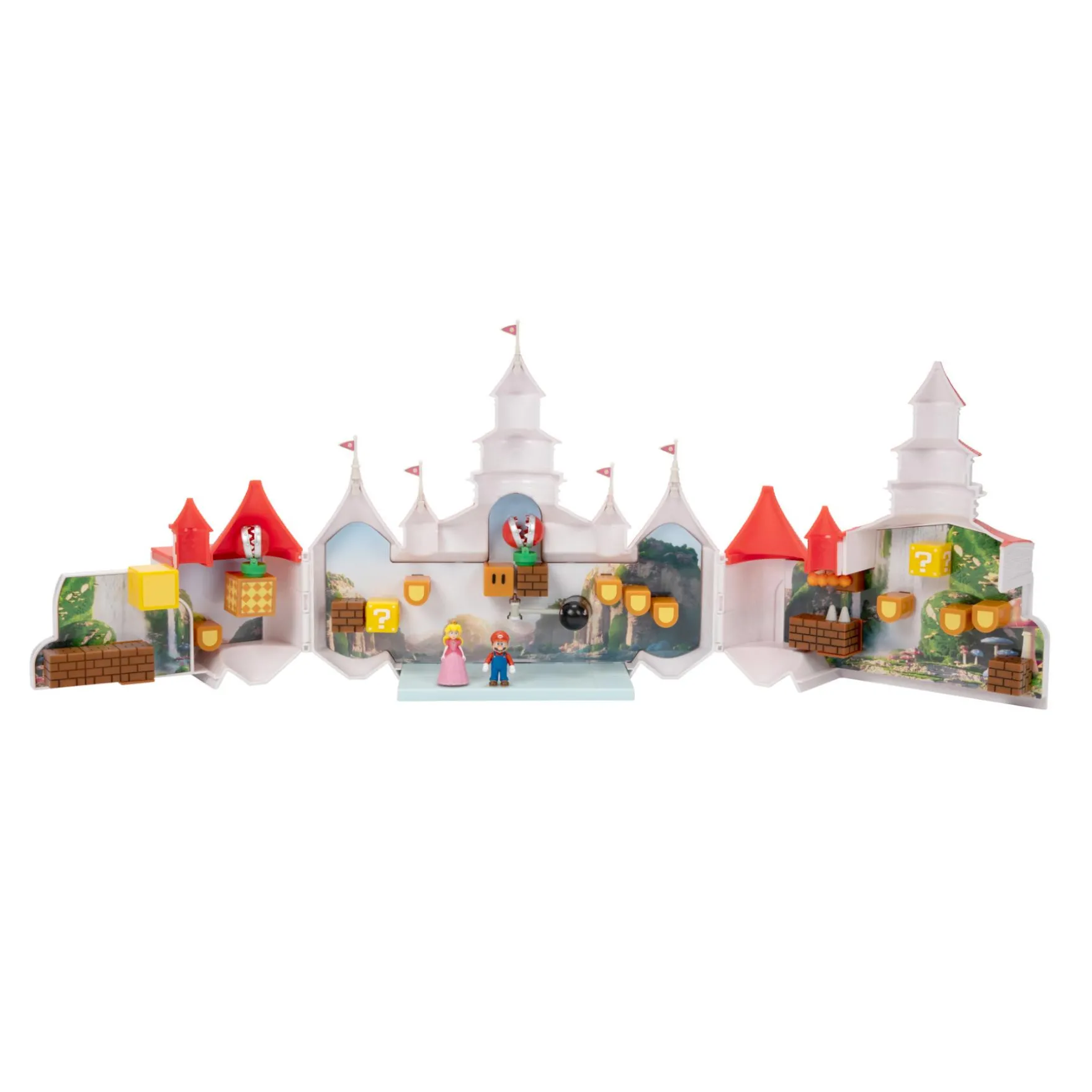 Mario Peach kasteel set inclusief Mini Mario en Peach figuur
