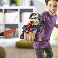 Marvel Spiderman Venom versus Venom strike blaster