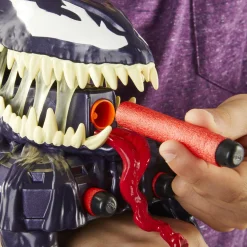 Marvel Spiderman Venom versus Venom strike blaster