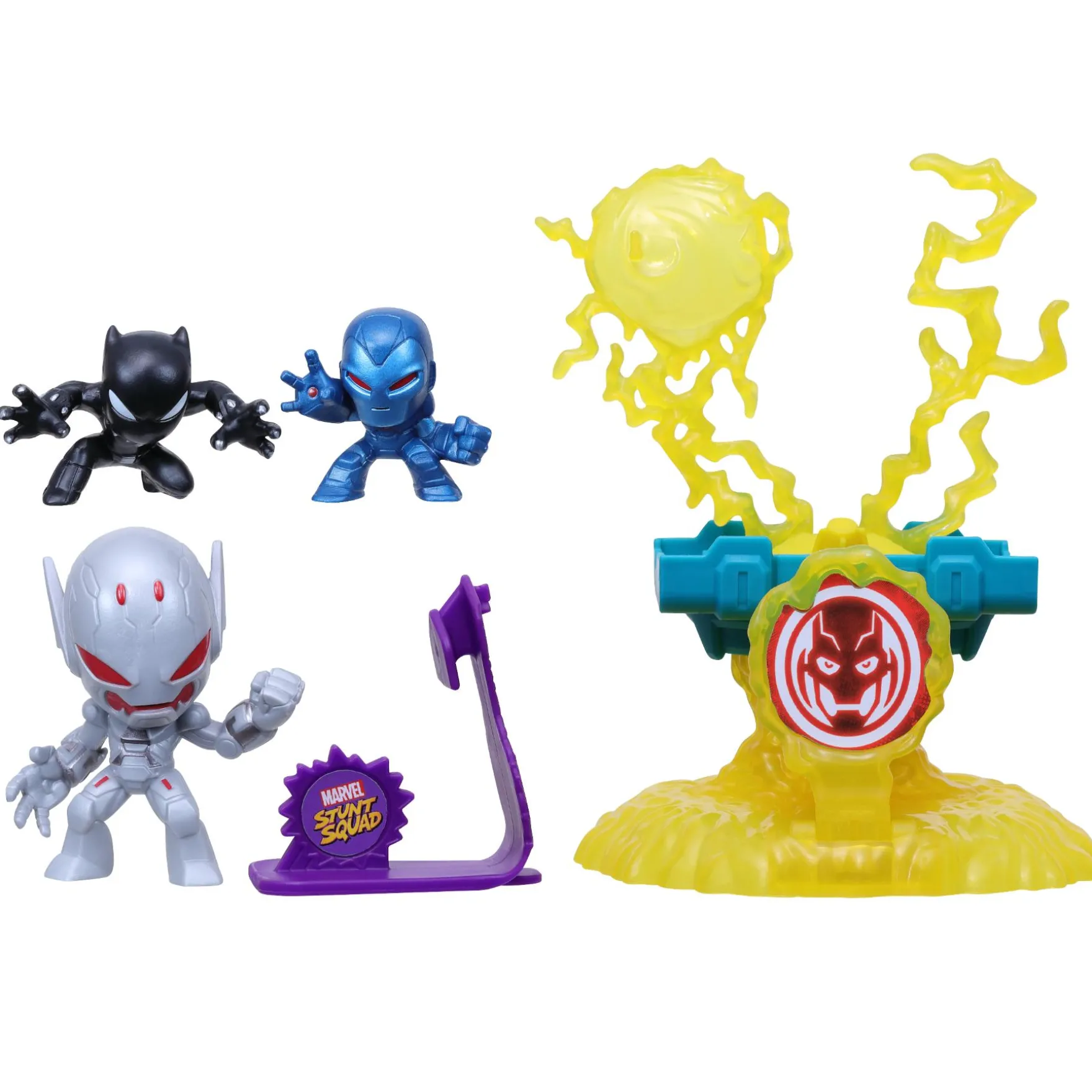 Marvel Stunt Squad Speelset Ironman VS Black Panther Middel Assorti