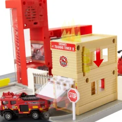 Matchbox Action Drivers Fire Station Rescue Playset O/S (Sounds Only)