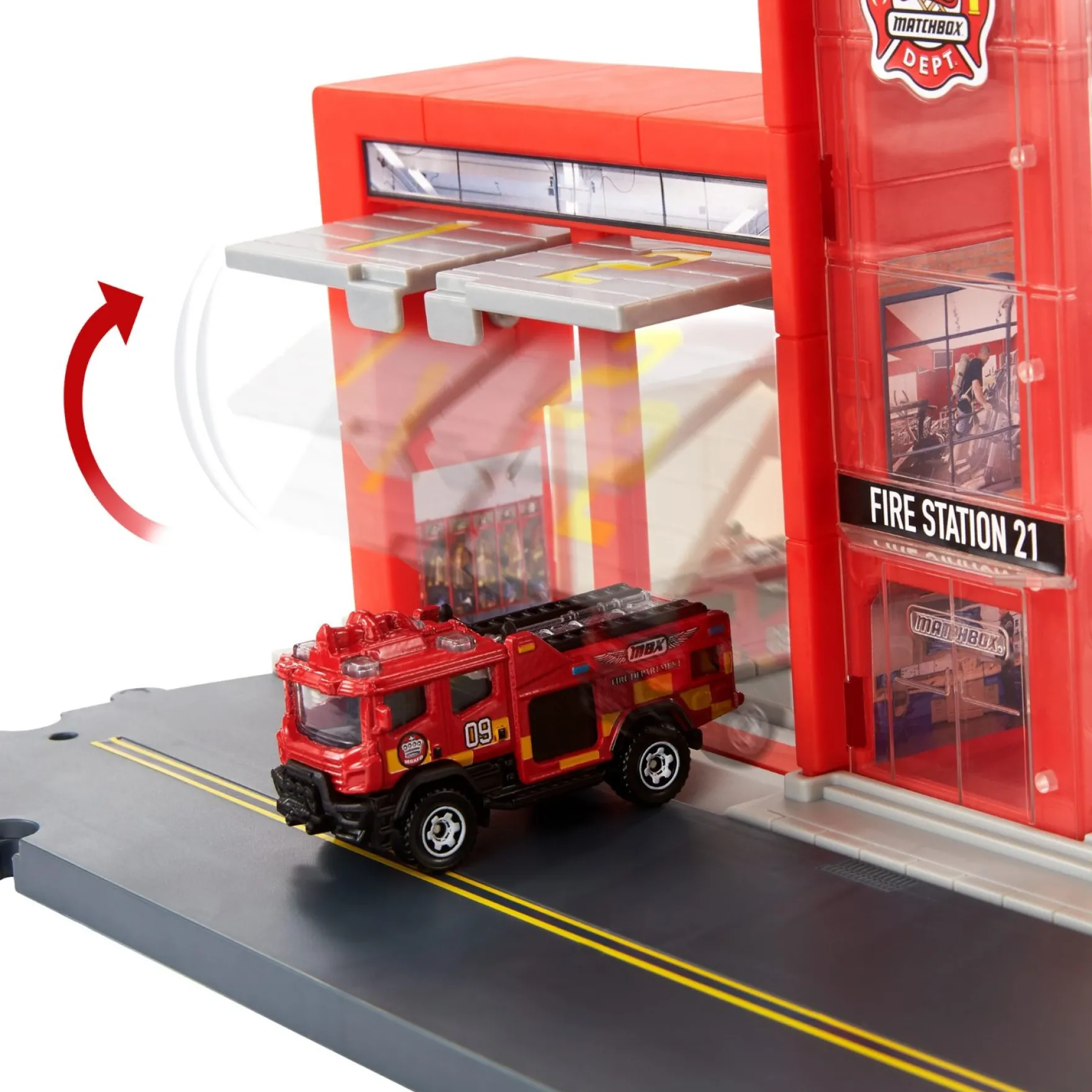 Matchbox Action Drivers Fire Station Rescue Playset O/S (Sounds Only)