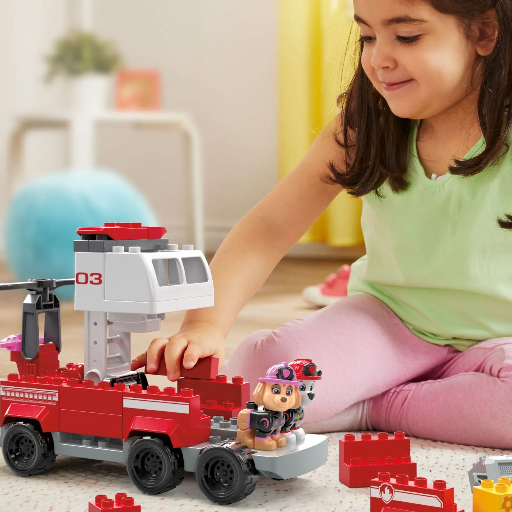 Mega Bloks PAW Patrol Junior Builders Marshall's Ultimate Fire Truck