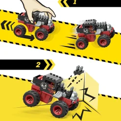 Mega Hot Wheels Monster Trucks Bone Shaker Crush  Course