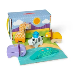 Melissa & Doug Blockables Safari Play Set  (34 Stuks)