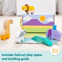 Melissa & Doug Blockables Safari Play Set  (34 Stuks)