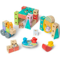 Melissa & Doug Blockables Town Play Set (73pc)