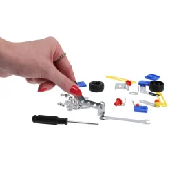 Metal 3D set contructie voertuig 3 assorti