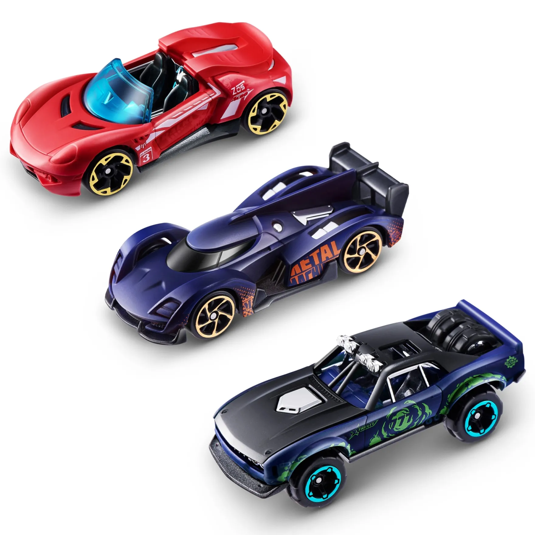 Metal machines color change s4 3-pack assorti