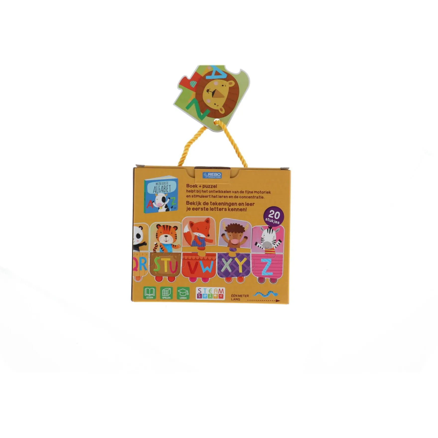 Mijn Eerste Alfabet Puzzeltrein + Boek