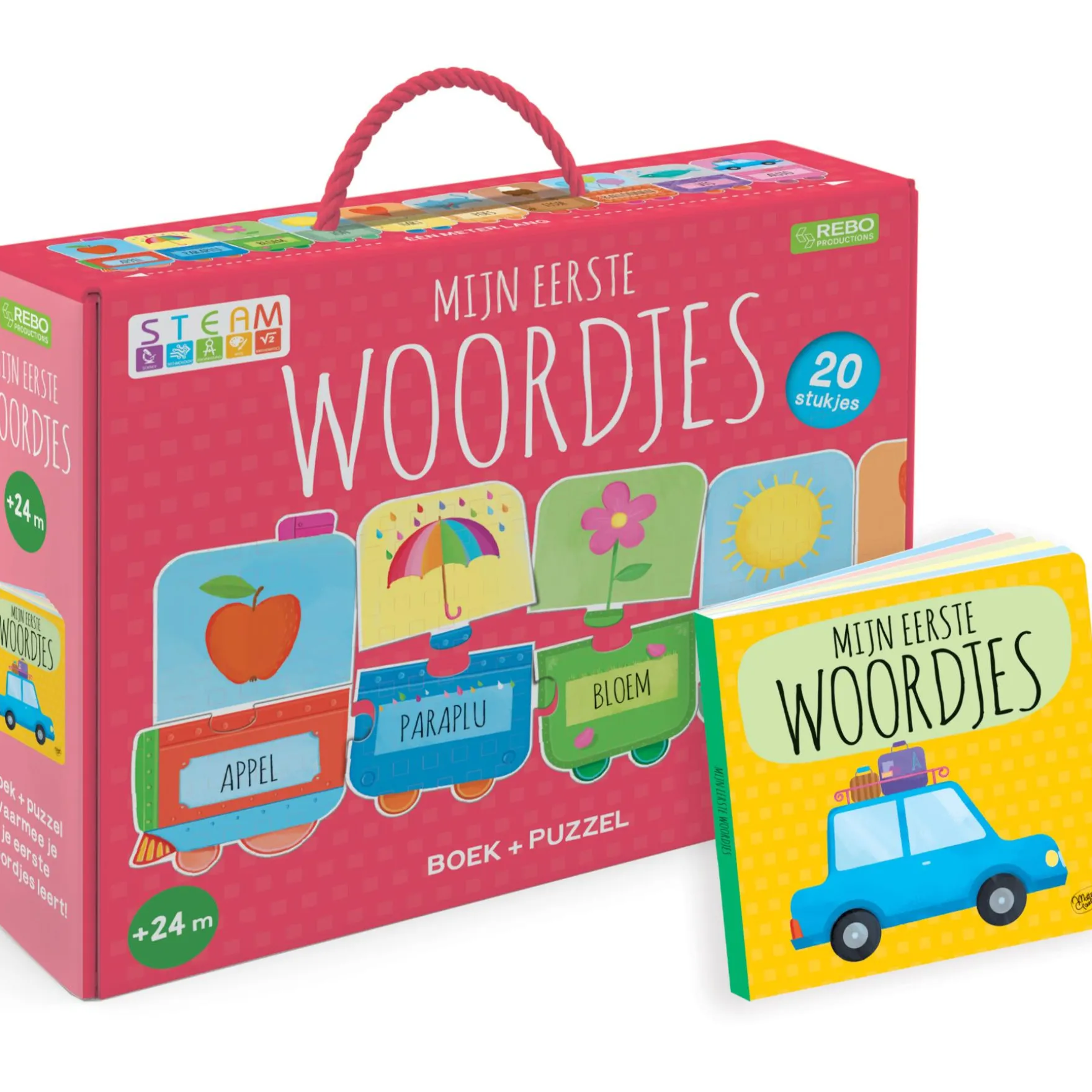Mijn Eerste Woordjes Puzzeltrein + Boek