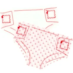 My beautiful dollsroom Poppenluiers Stof Op  Kaart 2 Stuks