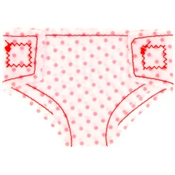 My beautiful dollsroom Poppenluiers Stof Op  Kaart 2 Stuks