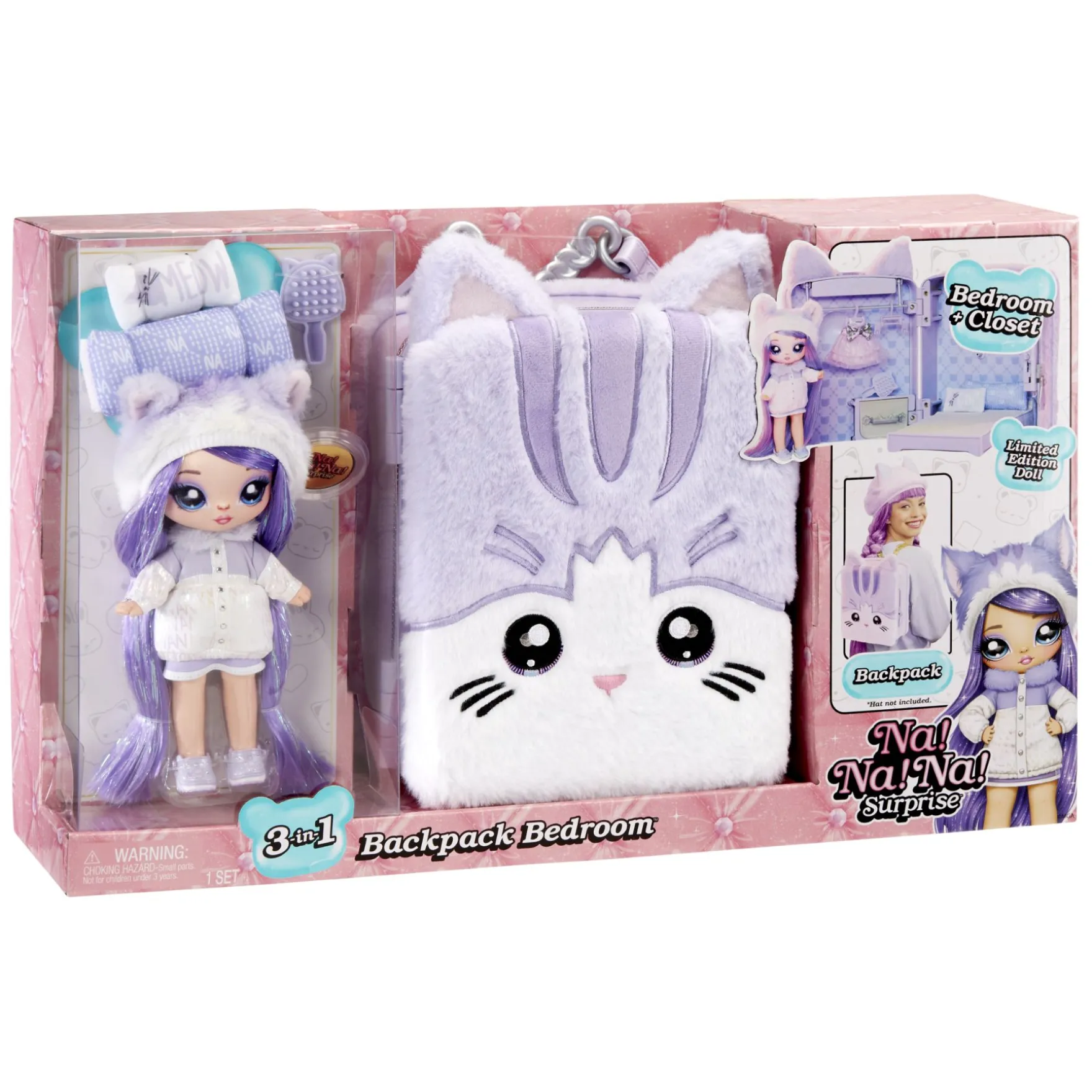 Na! Na! Na! Surprise 3in1 Backpack Playset Assorti