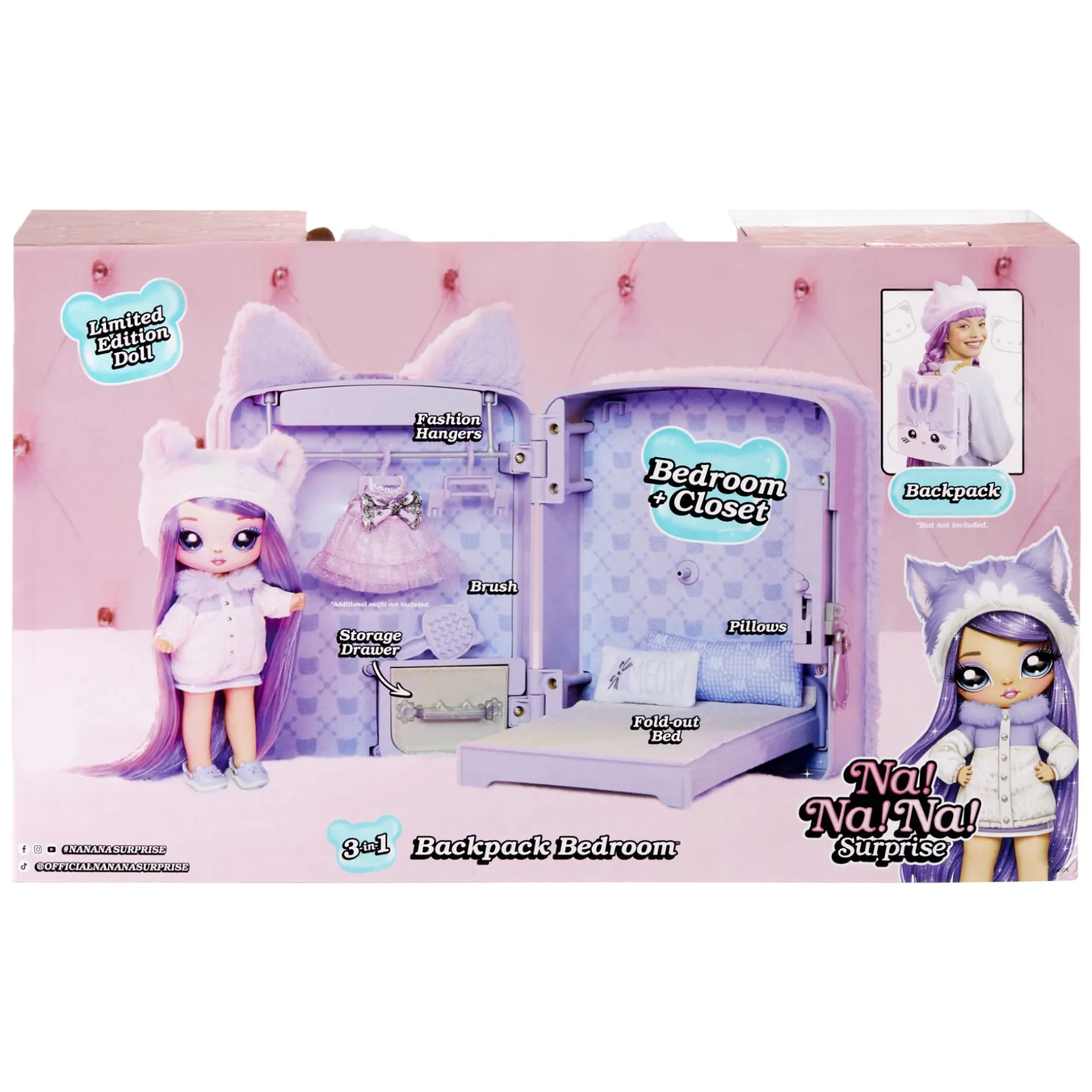 Na! Na! Na! Surprise 3in1 Backpack Playset Assorti