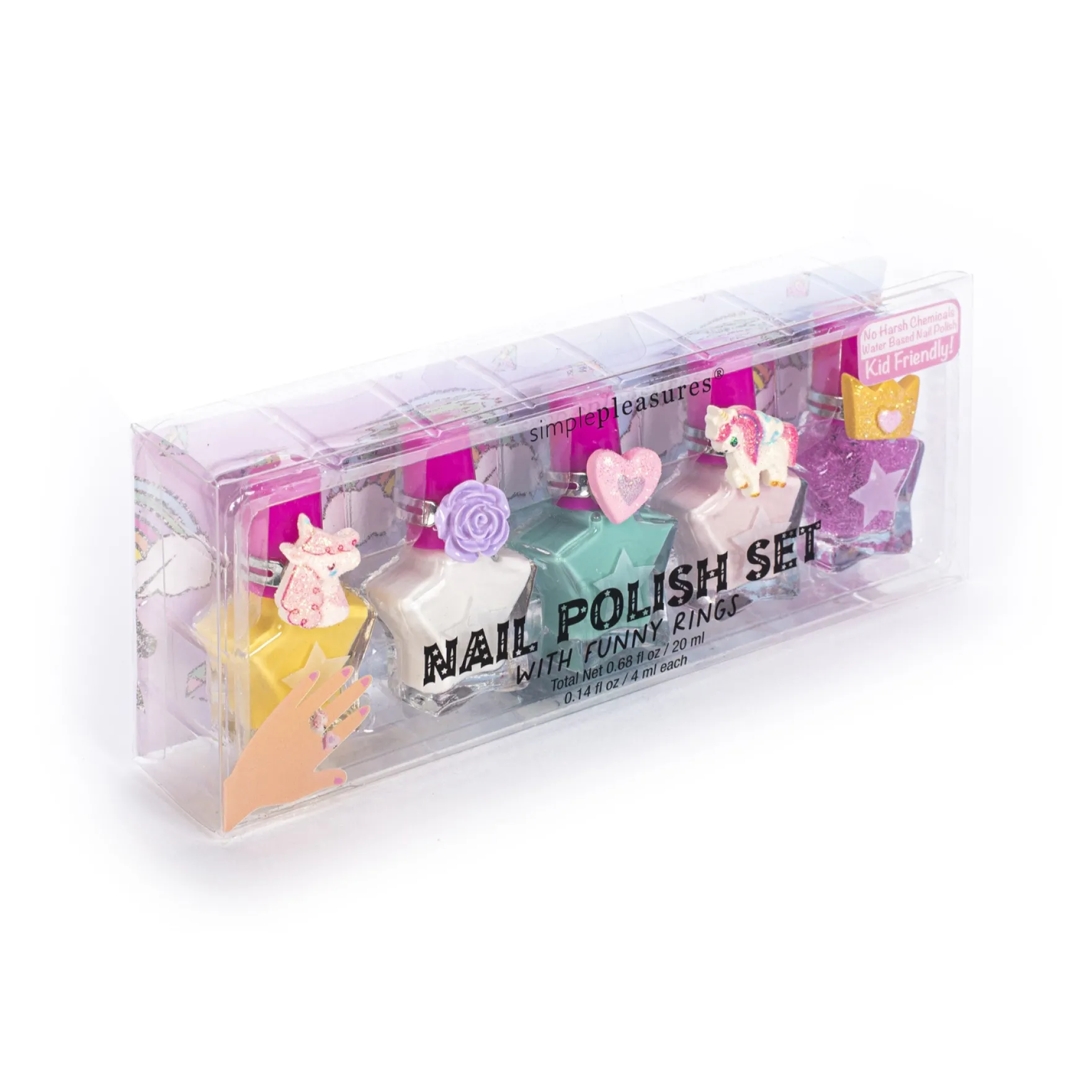 Nagellak met verstelbare ringset