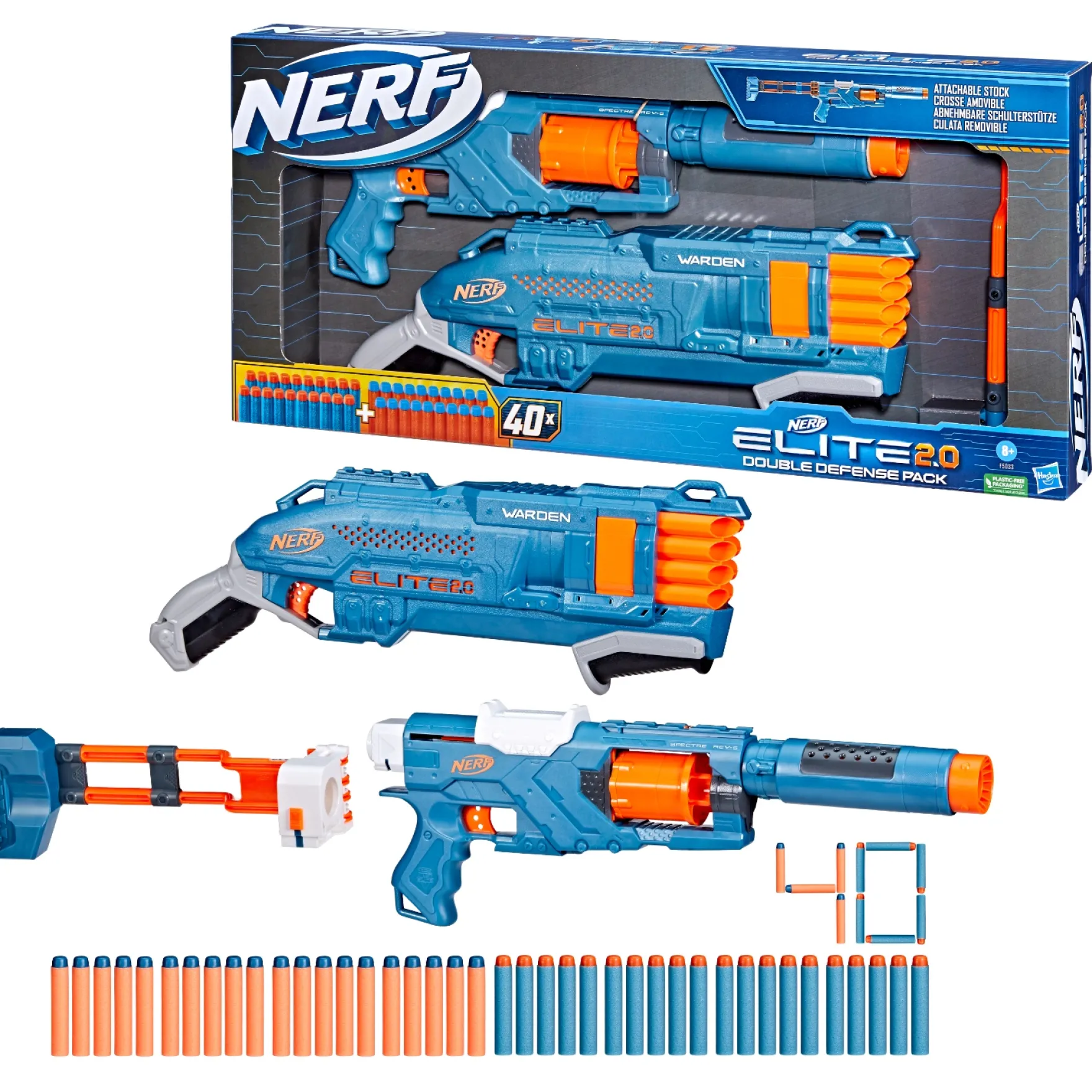 Nerf Elite 2.0 Double Defense Pack