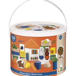 Nijn blokkenton hout 50-delig